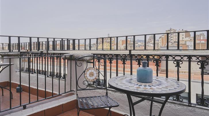 Barcelona, Hotel Meson Castilla, Balkon