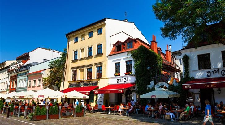Krakau, Hotel Ester, Ligging aan het pleintje Szeroka