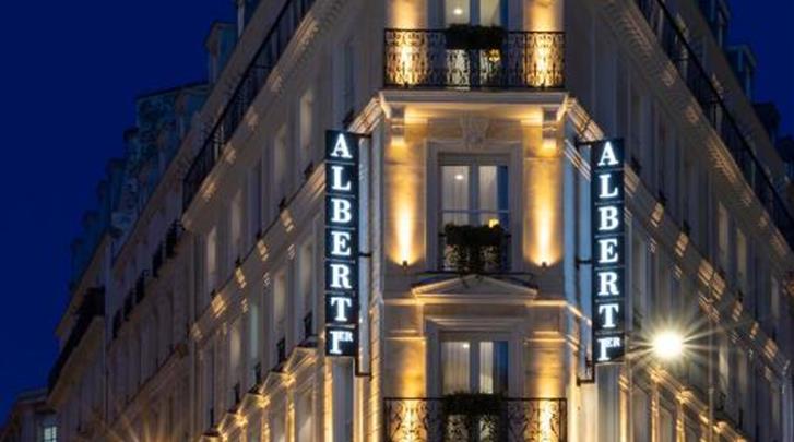 Parijs, Hotel Albert 1er, Façade hotel