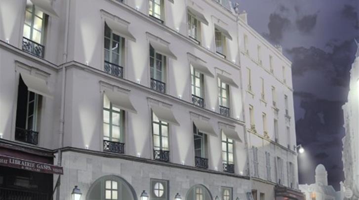 Parijs, Hotel Les Fontaines du Luxembourg, Façade hotel