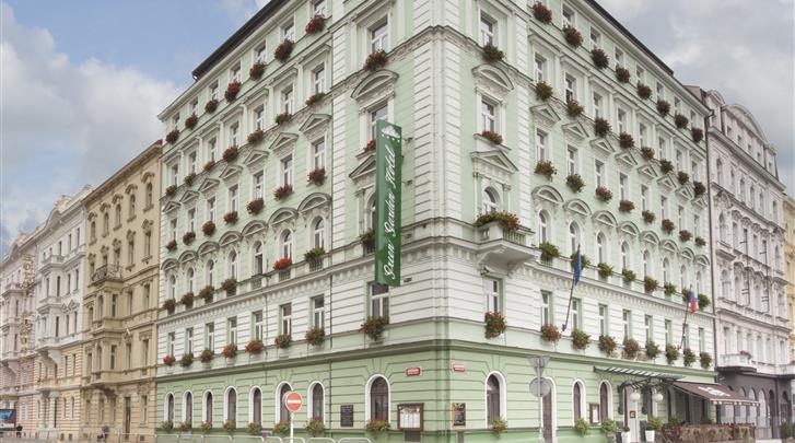 Praag, Hotel Green Garden, Façade hotel