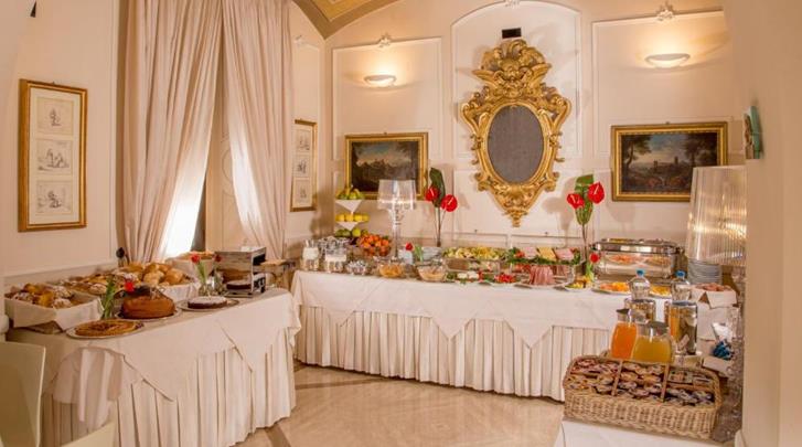 Rome, Hotel Canada, Ontbijtbuffet