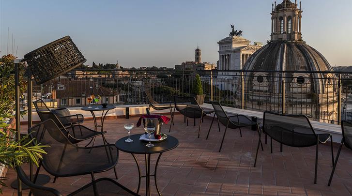 Rome, Hotel H10 Palazzo Galla, Dakterras