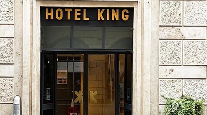Rome, Hotel King, Façade hotel