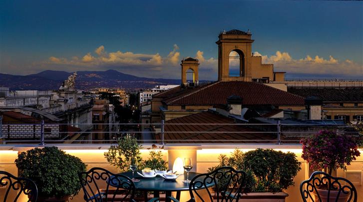 Rome, Hotel Marcella Royal, Terras