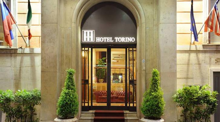 Rome, Hotel Torino, Façade hotel