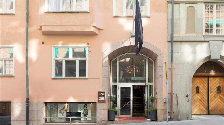 Stockholm, Riddargatan, Façade hotel