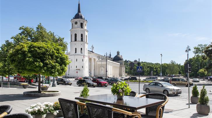 Vilnius, Hotel Amberton Cathedral Square Vilnius, Terras