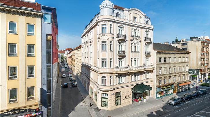 Wenen, Hotel Johann Strauss, Façade hotel